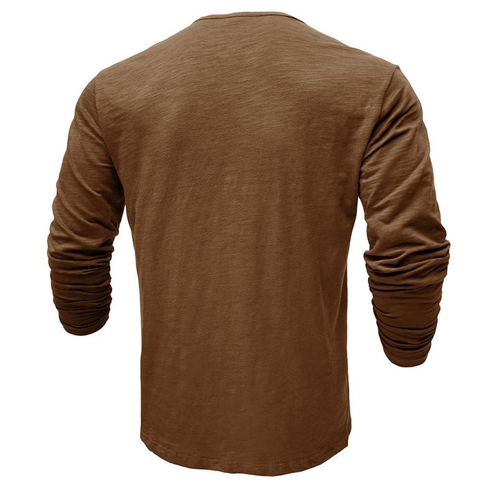 Gerald - Classic Long Sleeve Henley Shirt