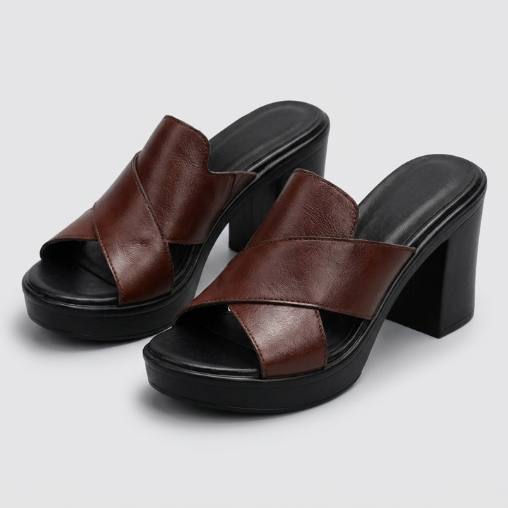 Darcy | Block Heel Slide Sandals