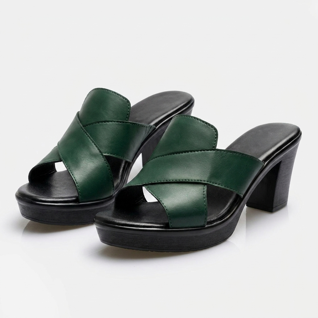 Darcy | Block Heel Slide Sandals