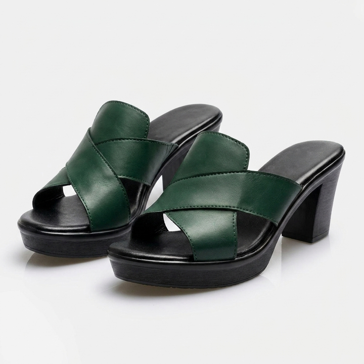 Darcy | Block Heel Slide Sandals