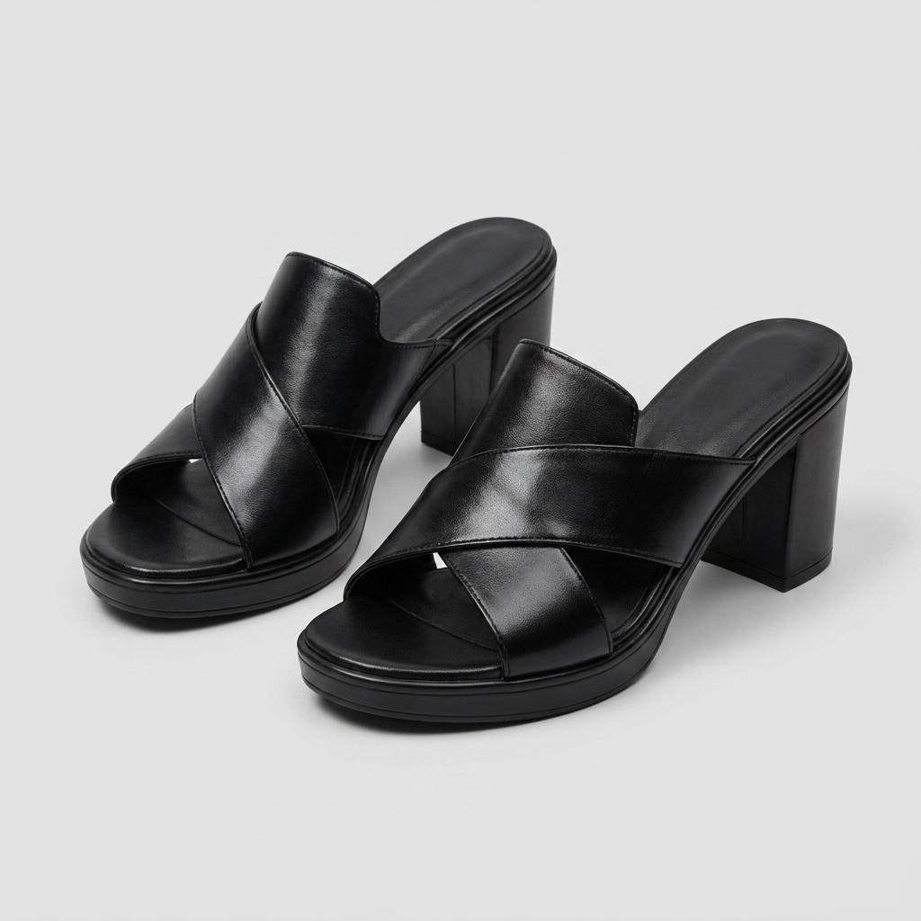 Darcy | Block Heel Slide Sandals