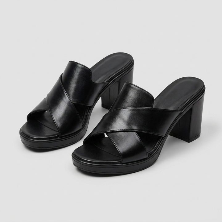 Darcy | Block Heel Slide Sandals