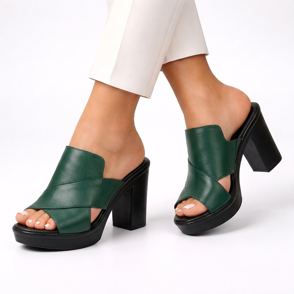 Darcy | Block Heel Slide Sandals