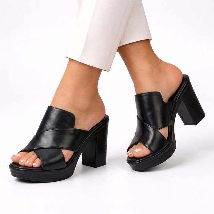 Darcy | Block Heel Slide Sandals