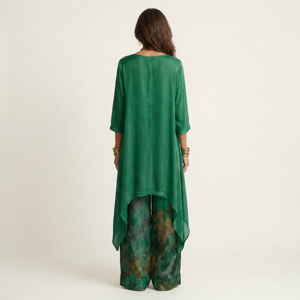 Roxanne | Asymmetrical Tunic Pant Set