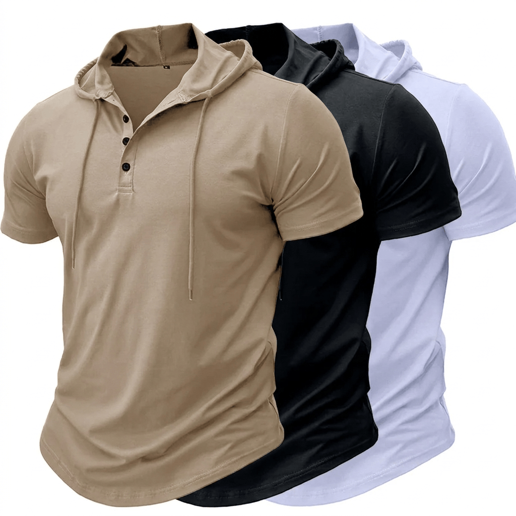 Rhett - Relaxed Fit Henley Hoodie
