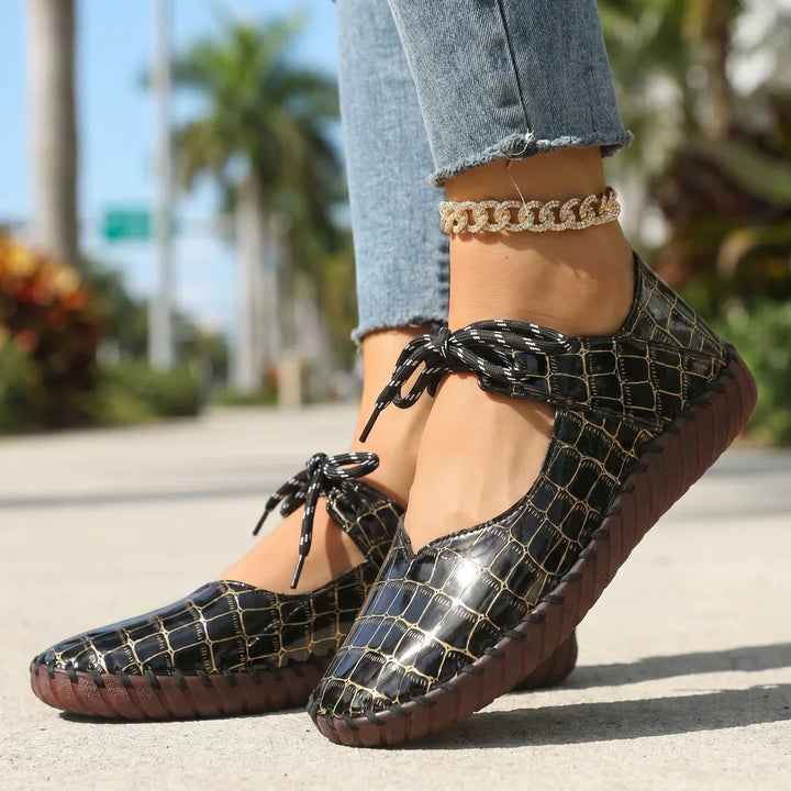 Reina Croc Flats