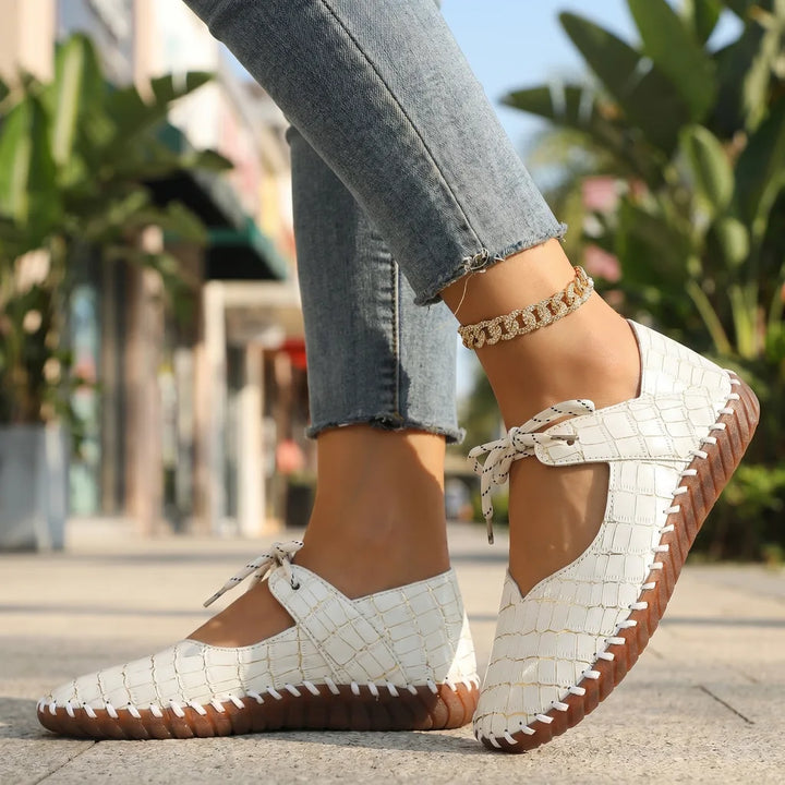 Reina Croc Flats