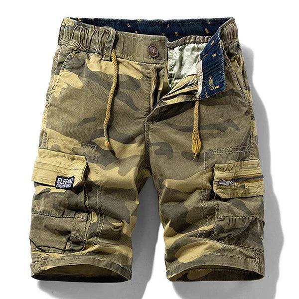Marshall - Retro Camouflage Cargo Shorts | By Julian & Claire Toronto