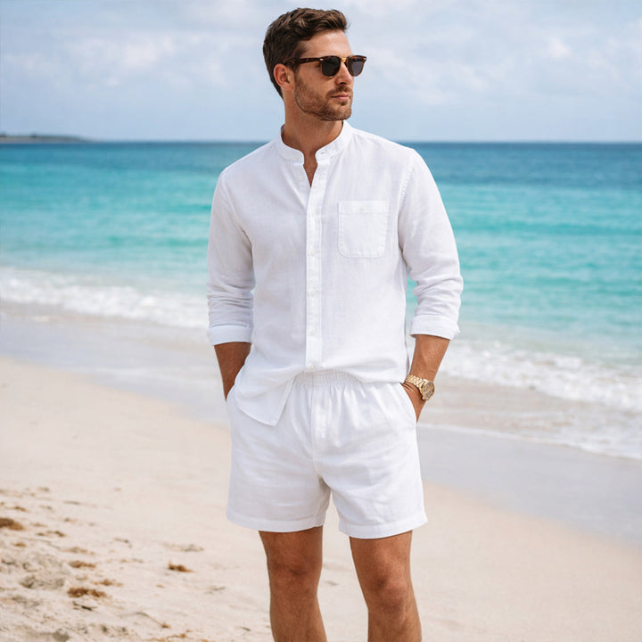 The Algrave Linen Set – Summer Co Ord for Men