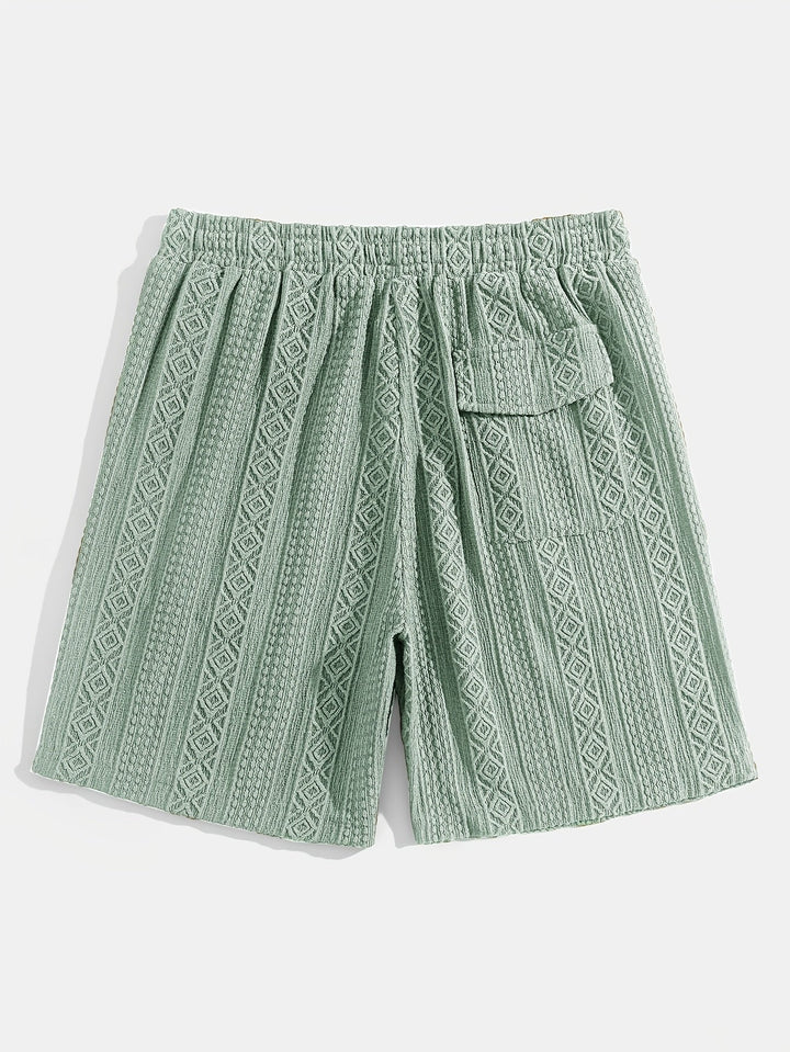 Brock - Diamond Knit Lounge Shorts | By Julian & Claire Toronto