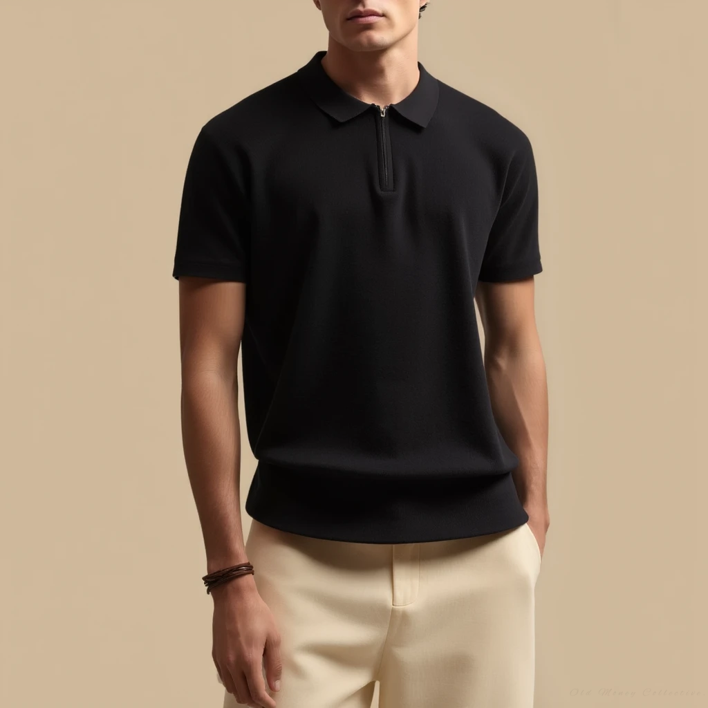 Caleb - Zip-Up Polo
