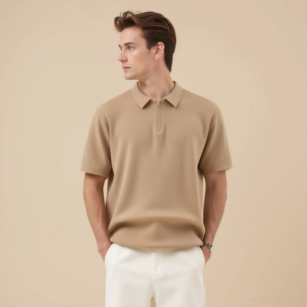 Caleb - Zip-Up Polo
