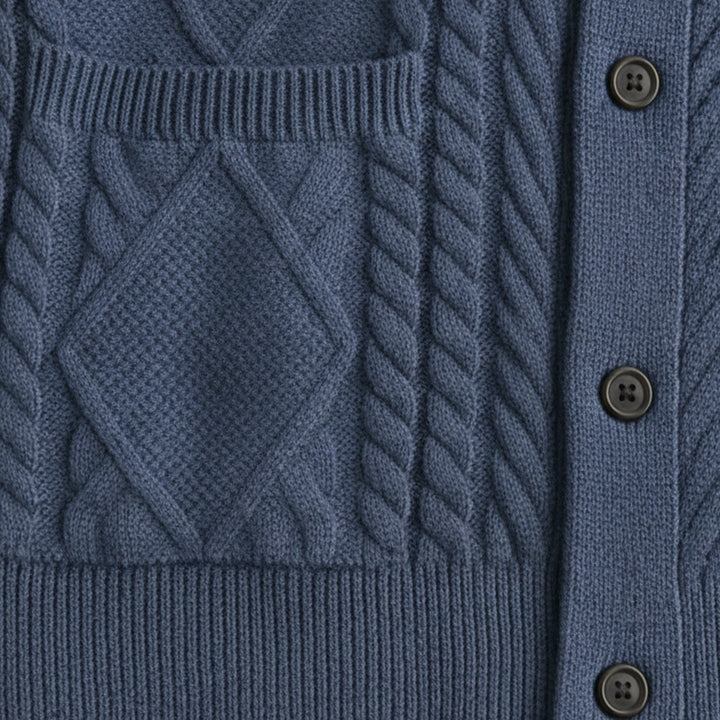 The Edinburgh Men’s Luxury Cashmere Button Cardigan