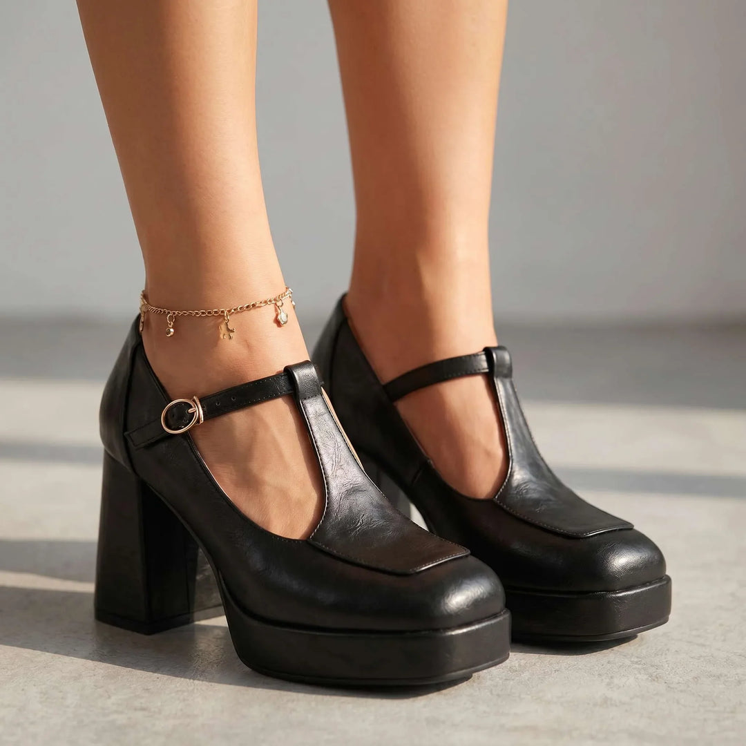 Monroe Platform Mary Jane Heels