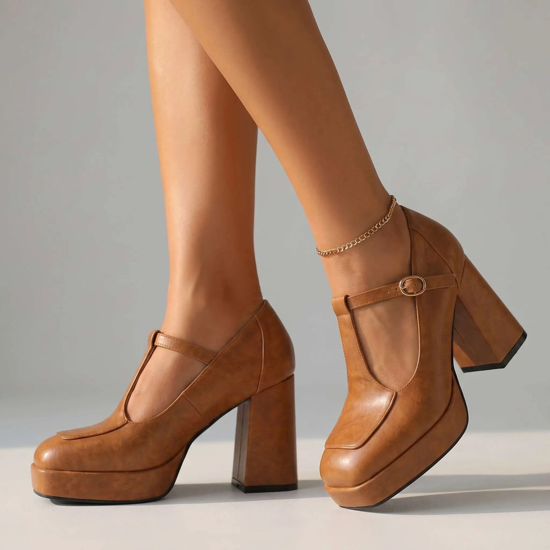 Monroe Platform Mary Jane Heels