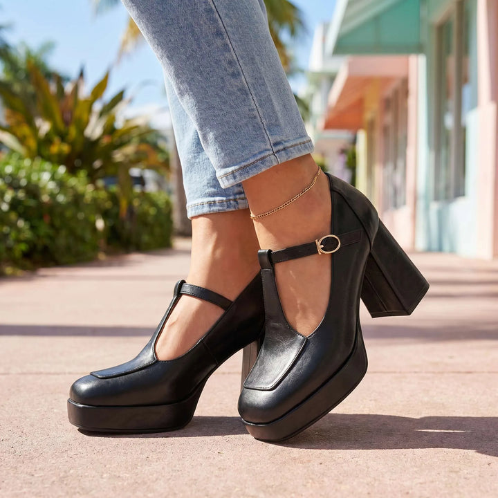 Monroe Platform Mary Jane Heels