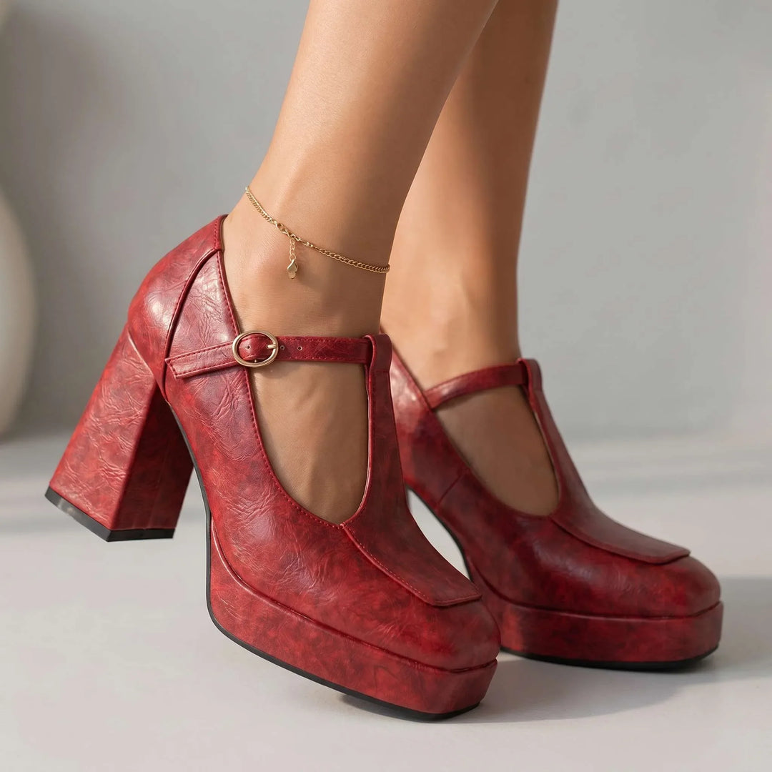 Monroe Platform Mary Jane Heels