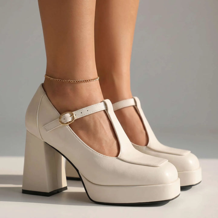 Monroe Platform Mary Jane Heels