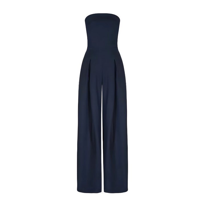 Chic Strapless Wide-Leg Jumpsuit for Any Occasion