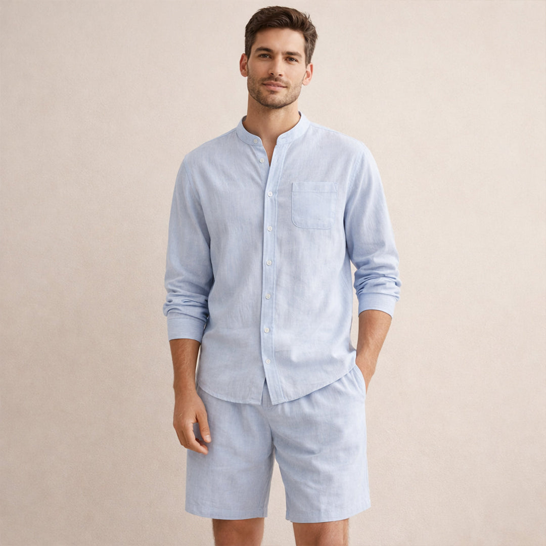The Algrave Linen Set – Summer Co Ord for Men
