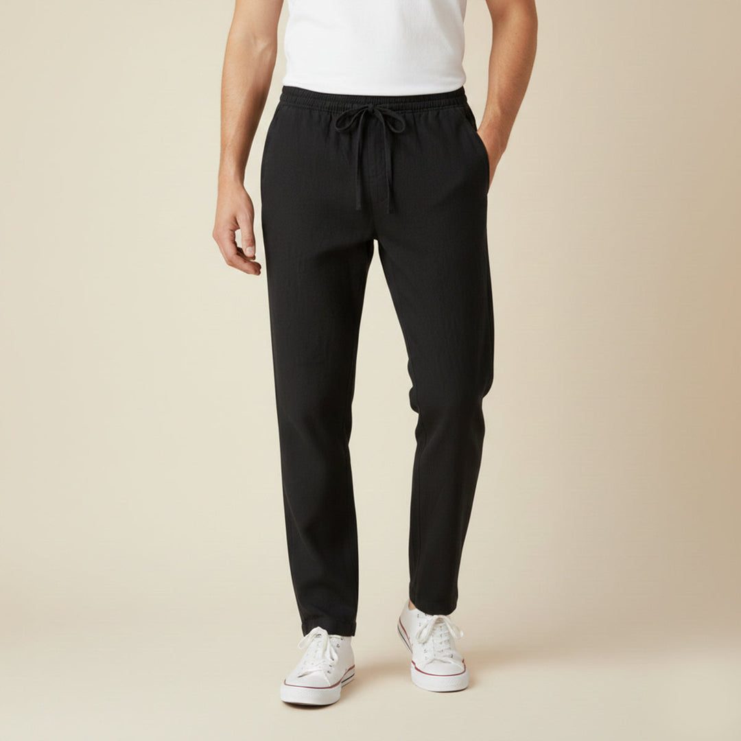 The Meadowgate Men’s Lightweight Breathable Drawstring Cotton Linen Pants