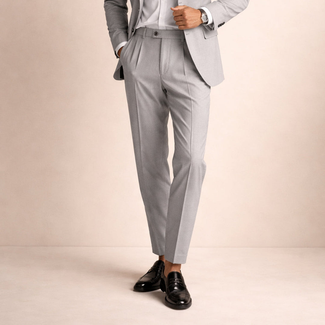 The Brighton Men’s Vintage Classic Tailored Pleated Pants