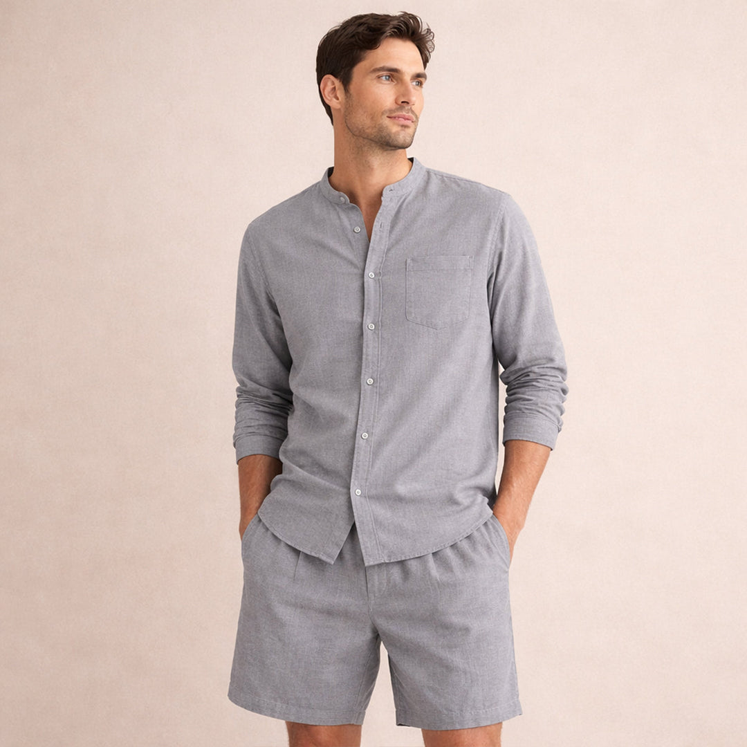 The Algrave Linen Set – Summer Co Ord for Men
