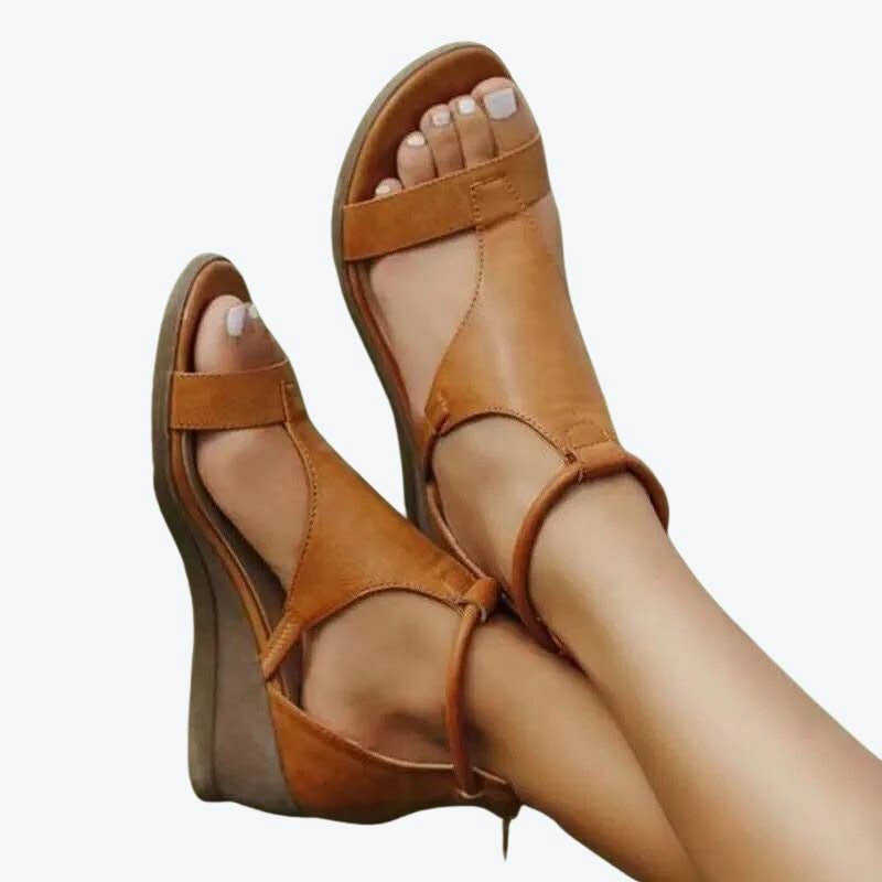Simone | Strappy Wedge Comfort Sandals