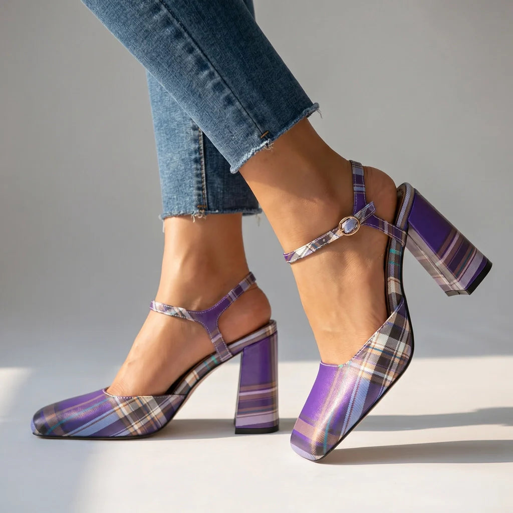 Scarlett Tartan Heels