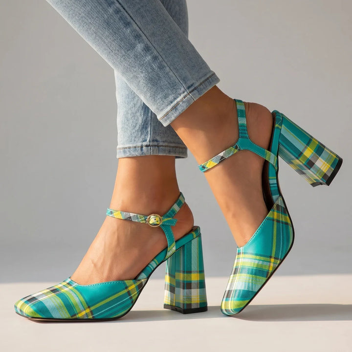 Scarlett Tartan Heels