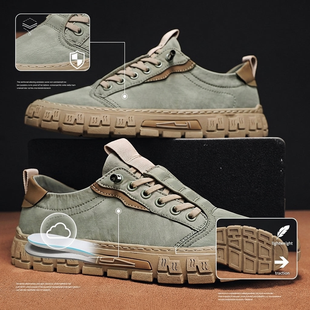 Reuben - Classic Everyday Lace-Up Sneakers