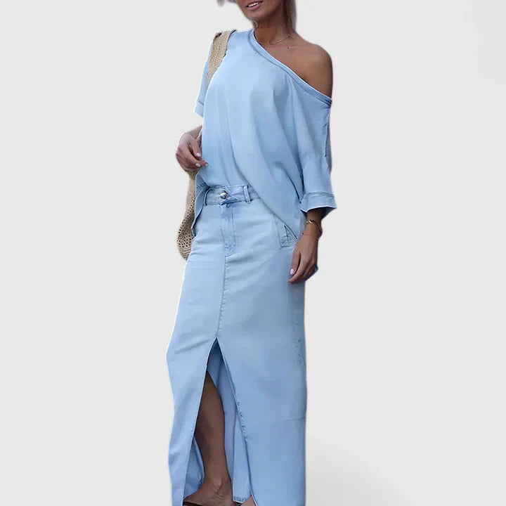 Averlynn | Chic Maxi Skirt Ensemble for Any Occasion
