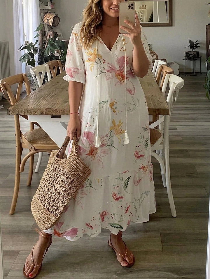 Rosalind | Relaxed Floral Midi Dress