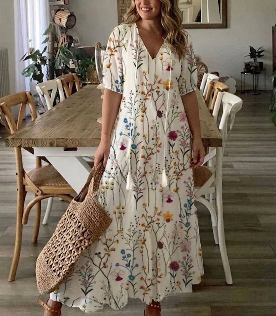Rosalind | Relaxed Floral Midi Dress