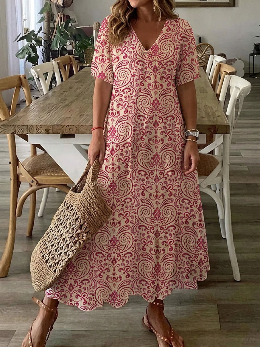 Rosalind | Relaxed Floral Midi Dress